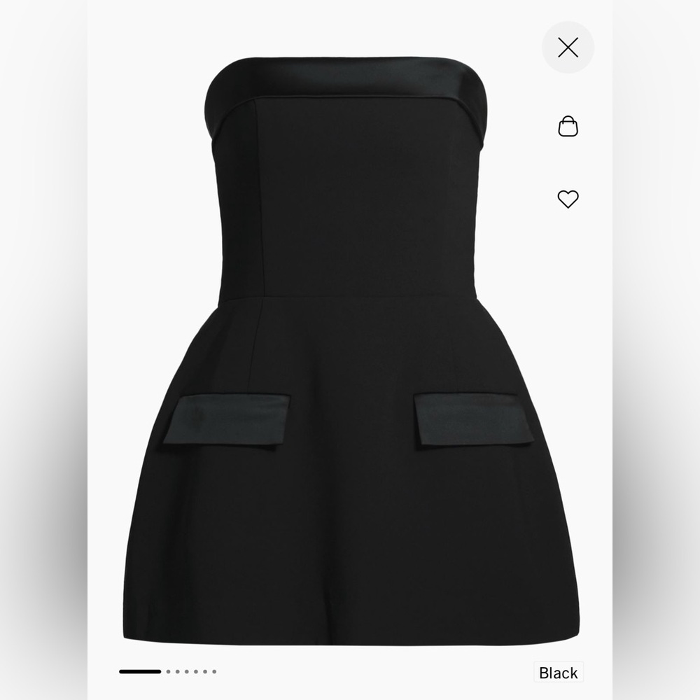 Amanda Uprichard black strapless dress